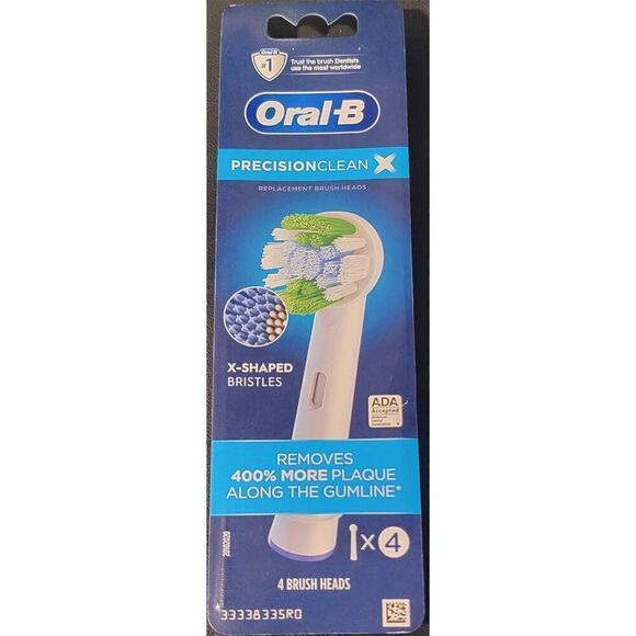 Oral-B Precision Clean X Brush Heads 4 pack - Picture 1 of 2